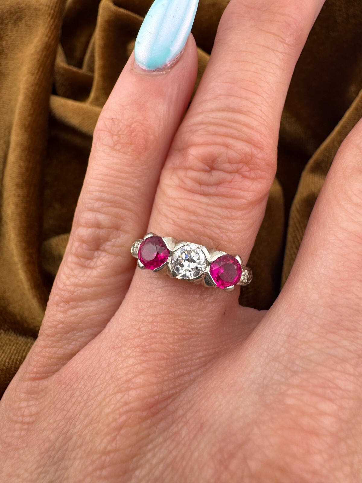 Special Vintage 14K & 18K Gold Transitional Cut Diamond & Lab Grown ...