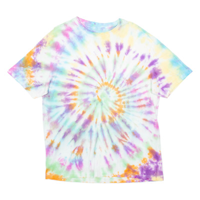 Herren Tie-Dye T-Shirt Grün M