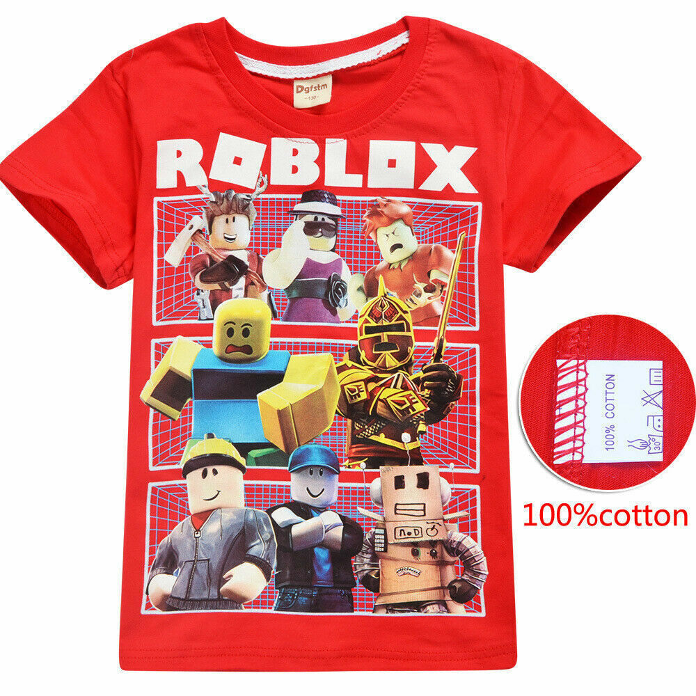 Roblox Kids T Shirt Unisex Girls/Boys Short Sleeved Clothes Tee