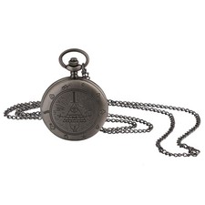 Men's Women's Cute Happy Design Quartz Pocket Watch Chain Pendant Necklace