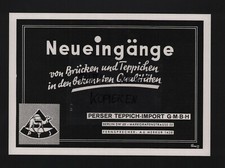 BERLIN, Werbung 1937, Perser Teppich-Import GmbH