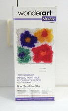 Wonderart Shaggy Flowers Latch Hook Kit - New - Opened Box