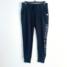 Pink Victoria s Secret Black Spell Out Joggers