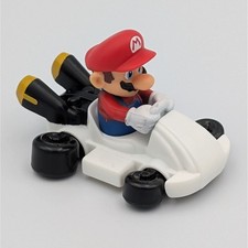 Mario Kart 8 Deluxe McDonald's 2024 Happy Meal Toy Mario White Kart Figure 1 3"