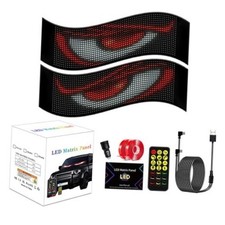 2 Pack Devil's Eye LED Light Signs for Cars, SUVs, Trucks Windshield, 2P