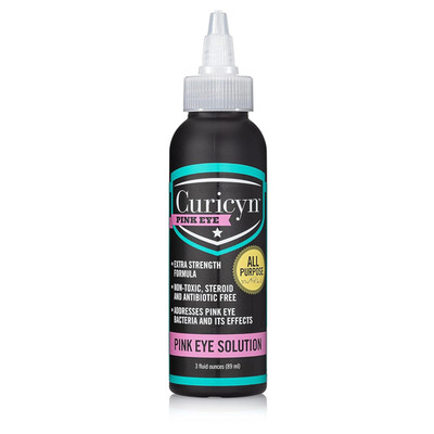 Pink Eye Solution (3 Oz), Dog Eye Drops, Conjunctivitis Eye Drops for Dogs, Cats