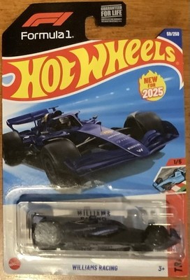 Hot Wheels 2025 TRACK ACES Williams Racing F1 Scala 1/64 - Blu 59/250