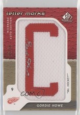 2008 SP Game Used Edition Letter Marks Nicknames 35/50 Gordie Howe Auto HOF 08cx