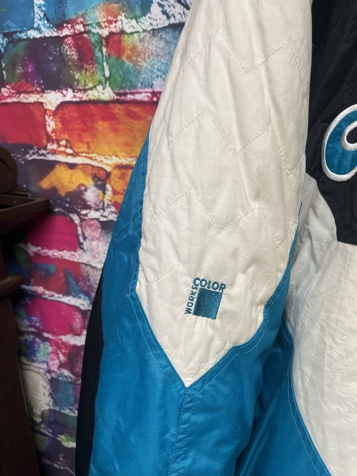 Vintage Jacksonville Jaguars Puffer Jacket XXL 90s zip up - Image 4 of 4