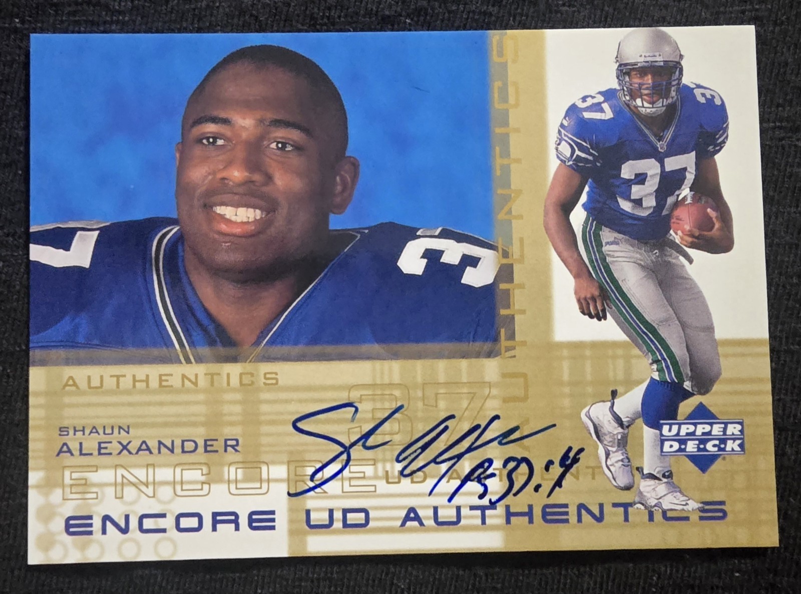 Shaun Alexander Upper Deck Encore UD Authentics #SA UD Authentics