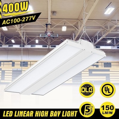 400W LED Linear High Bay Light 60,000LM Commercial Warehouse Factory Shop Light