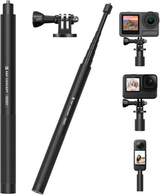 K&F CONCEPT 153cm Selfie Stick aus Alu Teleskop Monopod für Handy GoPro Insta360
