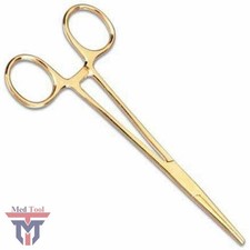 Dog Cat Pet Grooming Hemostat Hair Puller 3.5" Full Gold 
