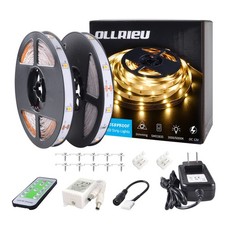 LED Strip Lights Warm White 50ft Dimmable 3000K Strip Lighting, 12V 15M 900 L...