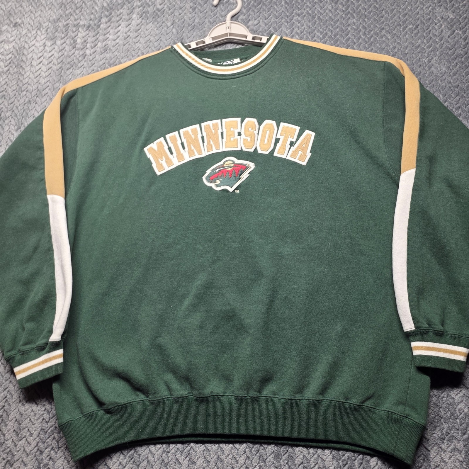 Lee Sport Minnesota Wild Crewneck Sweatshirt Men’s XL Green Gold NHL thumbnail 4