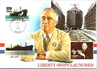 Dr Jim Stamps 29C Liberty Ships First Day Issue Maximum Card