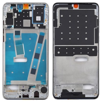 Mittelrahmen Blende Platte mit Seitentasten Ersatz für Huawei Nova 4e (weiß)