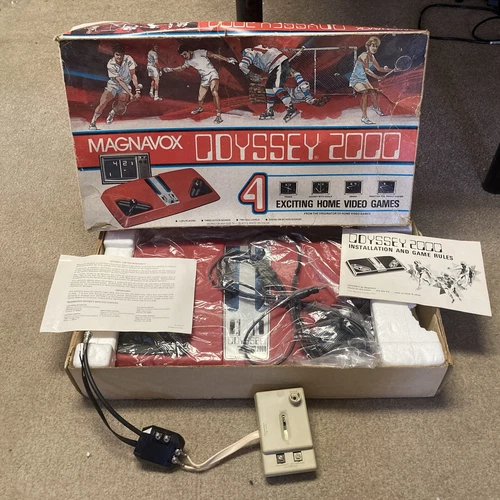 Vintage 1977 Odyssey 2000 Magnavox Video  Game Console [CIB Complete In Box]