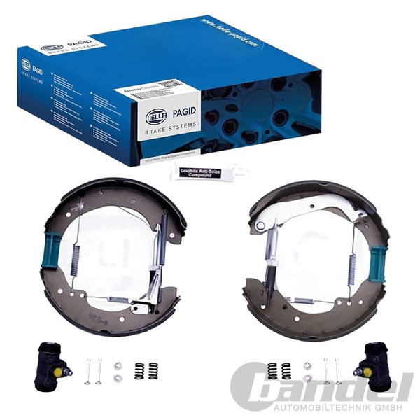 Hella BREMSBACKEN-SATZ 254Mm Hinterachse Passend FüR Renault Trafic | 8DB 355-image