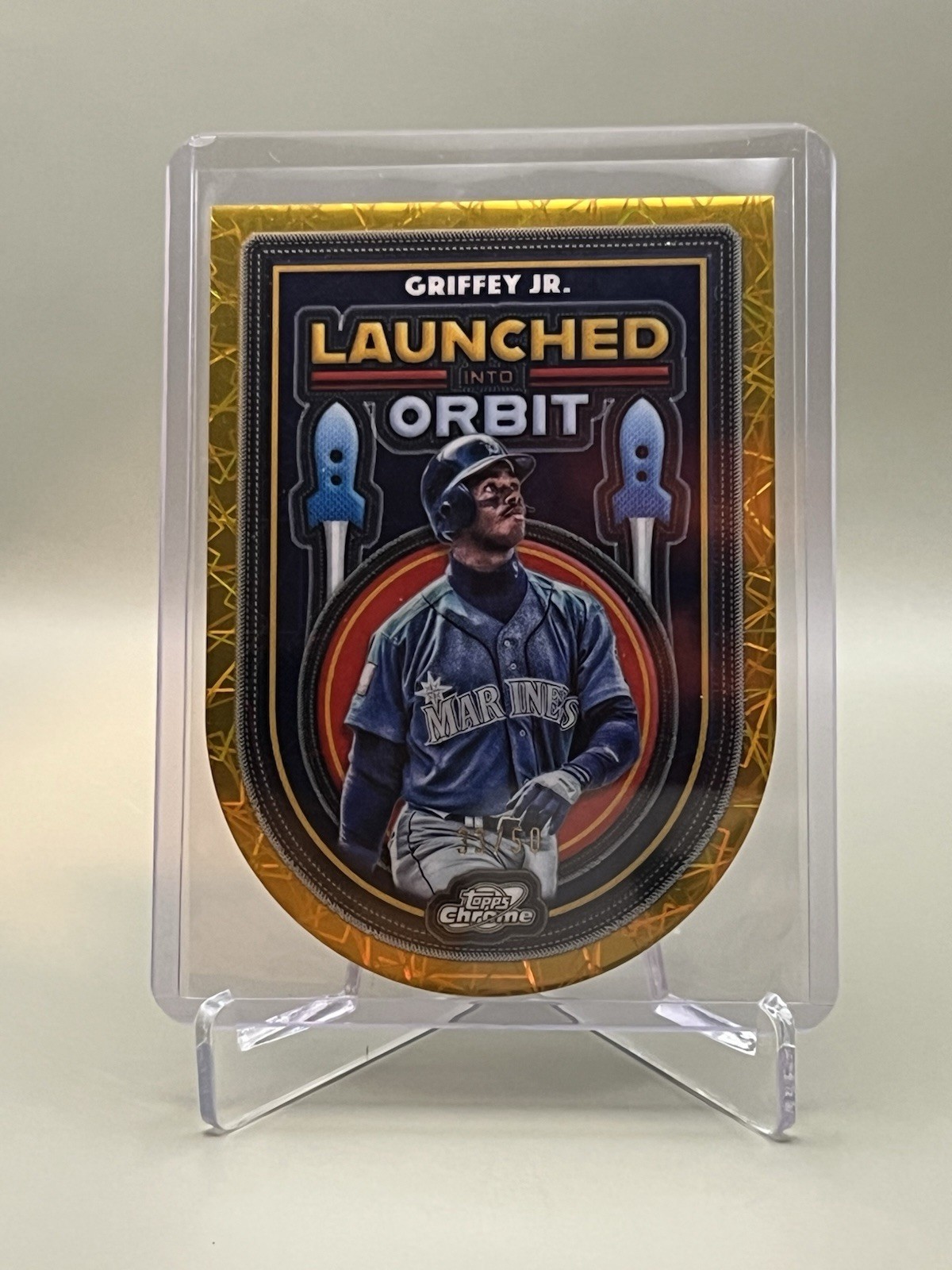 2025 Topps Cosmic Chrome Ken Griffey Jr. Launched Into Orbit GOLD /50