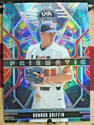 2026 PANINI STARS AND STRIPES KONNOR GRIFFIN  PRIZMATIC #13 FIREWORKS /199