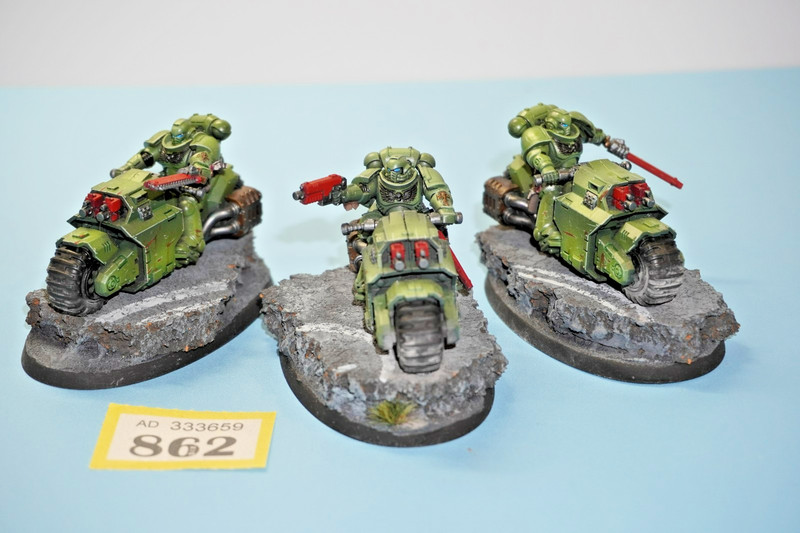 Warhammer 40k Space Marines Primaris Outriders x 3