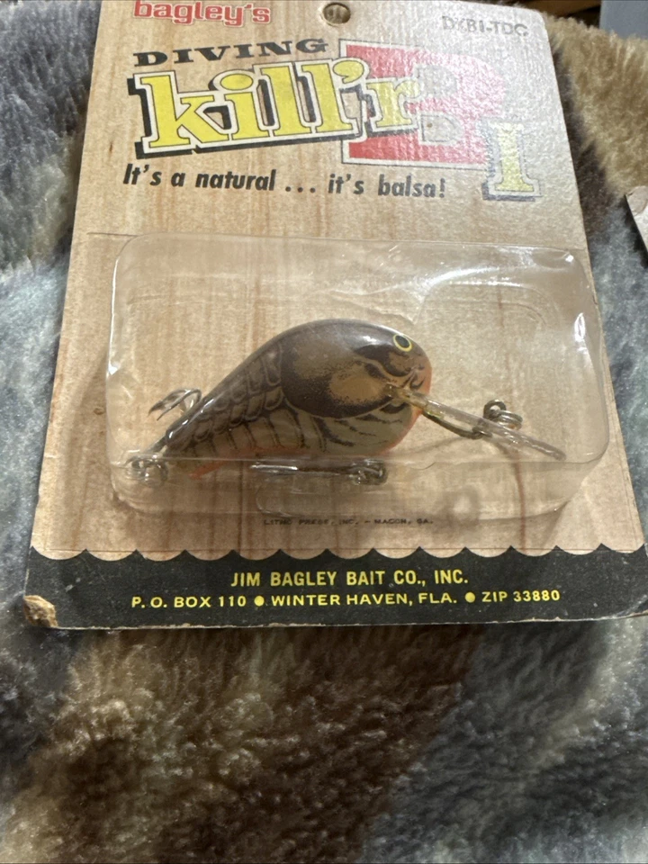 Lagostim escuro vintage Bagley’s Diving Killer B1 DKB1-TDC True Life - Imagem 2 de 3