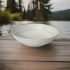 ROYAL LIMITED GOLDEN IVORY JAPAN GOLD 9 1/4"d Round Vegetable Serving Bowl EUC — photo 7