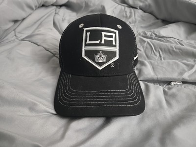 NHL LA Kings Fanatics Hockey Stretch Flex Cap Hat Black Adjustable