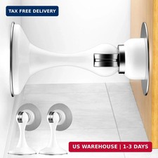 2 Pack Magnetic Door Stoppers, Stainless Steel Magnetic Door Stop, Wall Floor