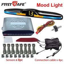 Front and Rear Parking Sensor Kit Backup Monitor Detector 6 8 Radar Sensor