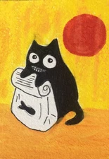 Aceo Original Mixed Media Art