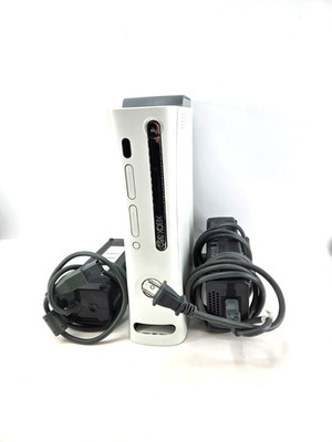 Microsoft Xbox 360 Console with 60GB HDD & Cords - Doesn't read discs