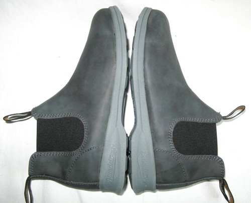 Blundstone Classic Chelsea Boots UK 5 Women USA Sz 7-8 Rustic Black-Gray Leather - Picture 11 of 22