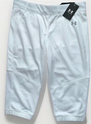 Under Armour Vanish Softball Pants   Fitted Cropped Beltless   Women's L