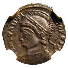 Roman Emp Constantinian AE3/4 Nummus (330-340 AD) MS NGC