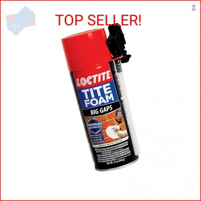 Loctite Tite Foam Big Gaps Spray Foam Sealant, 12 fl oz Can, 1 Pack - Polyuretha