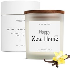 New Home Gifts Candle, Housewarming Gifts, Luxury Scented Vanilla Candle 220g
