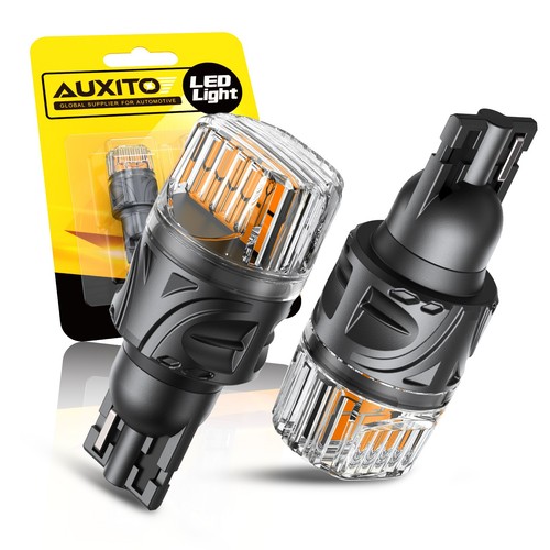 Alopee 4Pcs W16W 921 912 T15 Amber/Yellow LED Backup Light Bulbs Extremely Bright Non-Polarity Canbus Error Free AK-4014 45pcs Chipsets Bulbs For Side - View #2