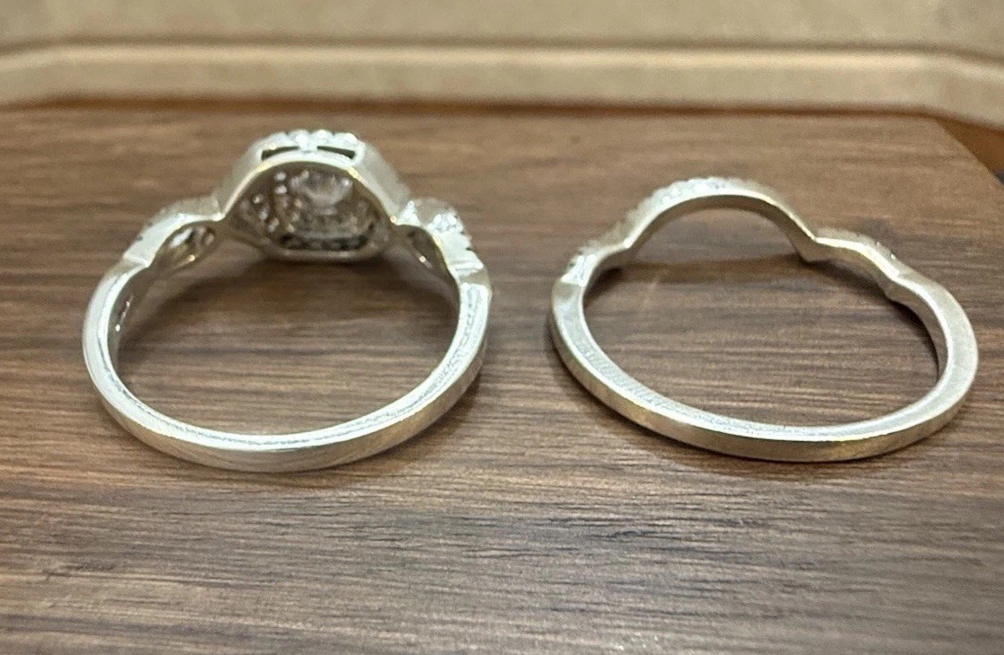 925 Sterling Silver Eternity Stackable Ring Garne… - image 9