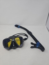 ScubaMax SpiderEye Mask Black W/ Scuba Max Dry Pro Snorkle