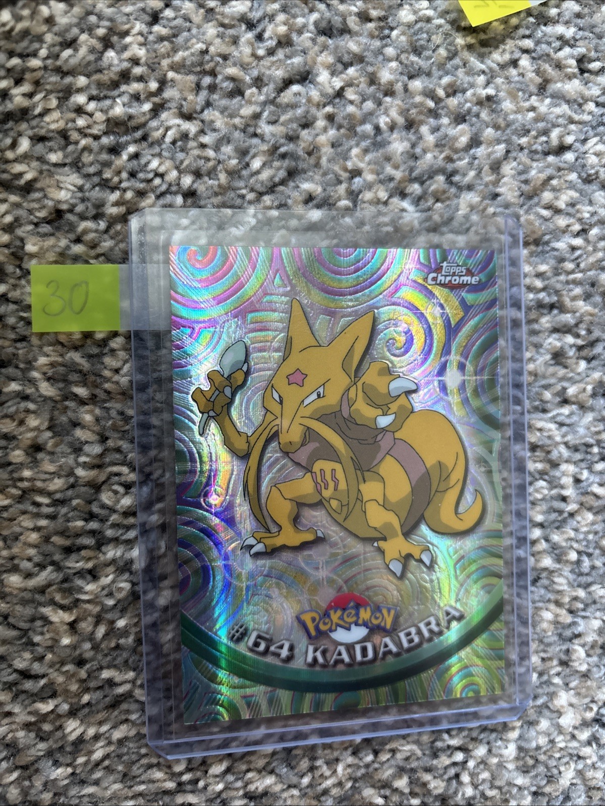 Topps 2000 Kadabra #64 Pokemon Spectra Chrome Refractor Card