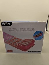 Intex The Wet Set 18 Pocket Suntanner Lounge 74"x 28  Pool Float New