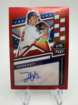 2026 Stars & Stripes JACKSON BEATTY 16U/17U National Team Red Auto /99 #NTSJB
