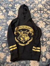 Harry Potter Hogwarts Crest Black Hoodie Age 13/14 Youth XL
