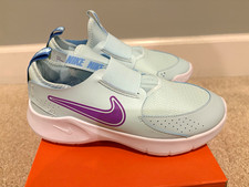 Nike Flex Runner 3 GS Slip-On Running Sneakers - Glacier Blue/Hyper Violet 6Y