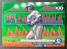2024 Bowman Diego Cartaya Bowman Scouts' Top 100 Green Refractor /99 #BTP-39