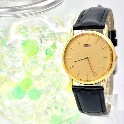 未使用 セイコー 5Y30-7000 QZ ゴールド文字盤 メンズ腕時計 Seiko White Men's Watch - 5Y30-7000 for sale online | eBay