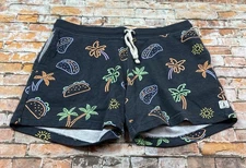 Chubbies Shorts Adult Large Gray Lounge Wear 5" Stretch Pockets Casual Mens