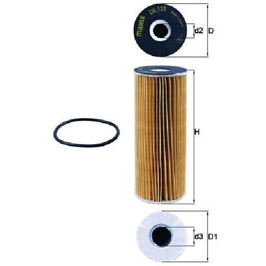 ÖLfilter FüR Ssangyong Musso FJ 2.0 2.3 2.9 3.2 96 Bis 06 Mahle Original M111973-image